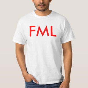 FML (私のラマを食べ物を与えて下さい) Tシャツ