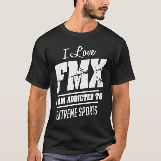 FMXモトクロスTシャツスポーツギフト Tシャツ (正面)