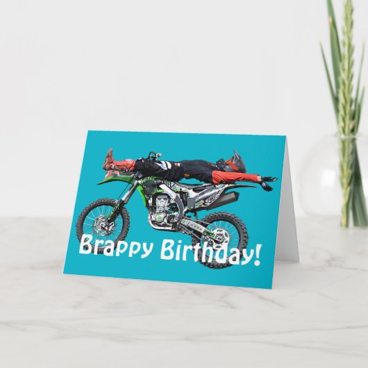 FMX -フリースタイルの空気のモトクロスの発育阻害III カード (正面)