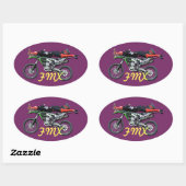 FMX – フリースタイルエアモトクロススタントIII 楕円形シール (シート)