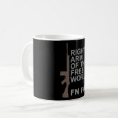 FN FAL Right arm of the free world コーヒーマグカップ (正面左)