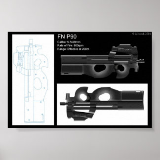FN P90の統計情報 ポスター