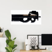 FN P90 ポスター (ホームオフィス)