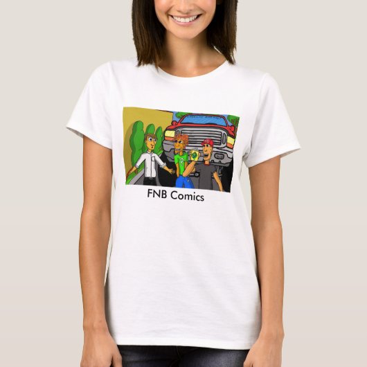 FNBの漫画のTシャツ Tシャツ (正面)
