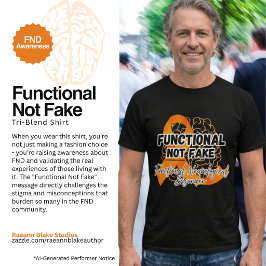 FND啓発機能的で偽物ではないトリブレンドシャツ Tシャツ