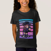 fnfカセッテおもしろいガールtシャツ – fnf tシャツ (正面)