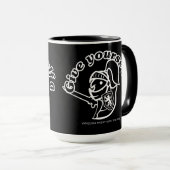 FNF「与え自分で……」 マグカップ (正面右)