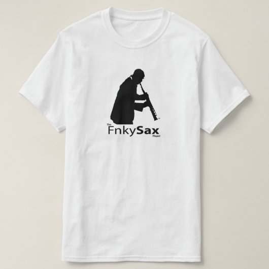 FnkySaxプレーヤーのTシャツ Tシャツ (デザイン正面)
