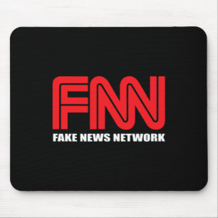 Fnnロゴ偽ニュースネットワークトおもしろいランプ マウスパッド