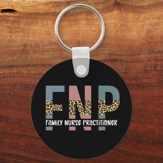 FNPファミリーナースプラクティショナチーズプリント キーホルダー (正面)