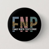 FNPファミリーナース開業医チータプリント 缶バッジ (正面)