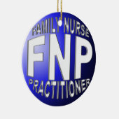 FNPブルーボールクリスマス飾りファミリーナースPRAC セラミックオーナメント (右)