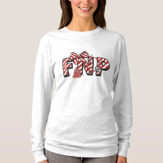 FNP Family Nurse Practitioner Christmas  Tシャツ (正面)