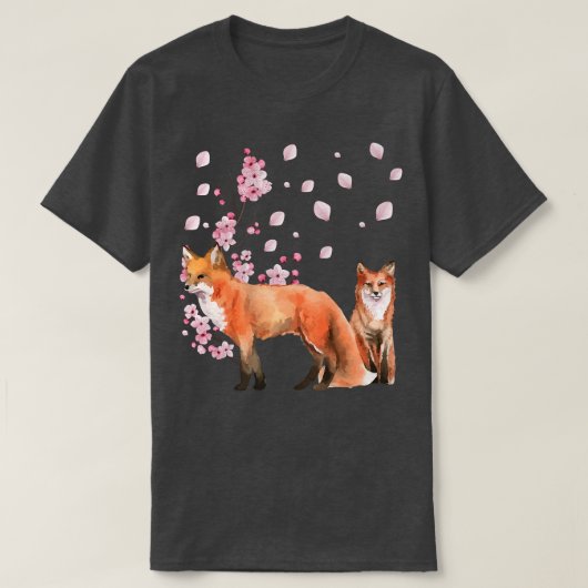 Foさくらんぼ日本の花花ヴィンテージプレミアム Tシャツ (デザイン正面)