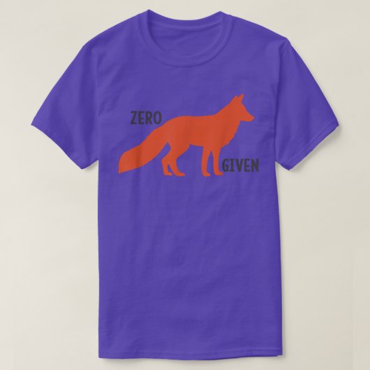 Foまおもしろいたは与え動物愛好家DeのためのゼロFoプン Tシャツ (デザイン正面)