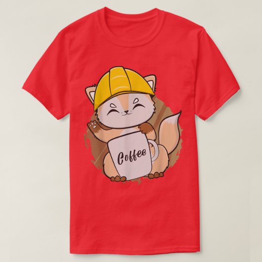 Fo Drinks Coffee For Coffee Lover And Construction Tシャツ (デザイン正面)