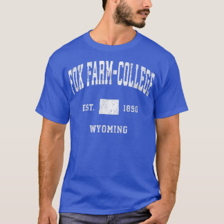 Fo FarmCollegeワイオミングWYヴィンテージスポーツ Tシャツ