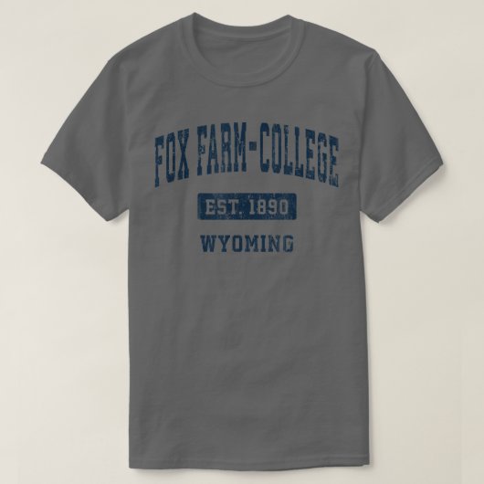 Fo Farmcollege Wyoming Wyヴィンテージスポーツ確立 Tシャツ (デザイン正面)