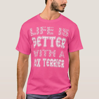 Fo Terrier 2023おもしろいで可愛い生活が良い Tシャツ