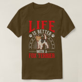 Fo Terrier Premium 552を使用するとライフが向上 Tシャツ (デザイン正面)