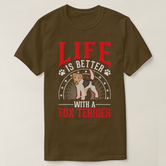 Fo Terrier Premium 552を使用するとライフが向上 Tシャツ (デザイン正面)