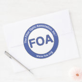 FOAラージロゴシール ラウンドシール (封筒)