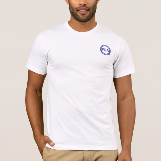 FOAロゴBella Canvas Tシャツ (正面)