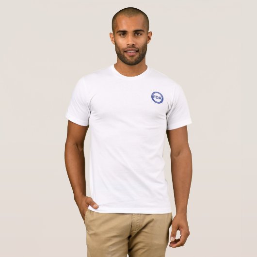 FOAロゴBella Canvas Tシャツ (正面フル)