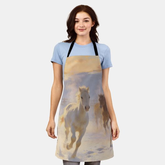 Foals at Play エプロン (着用した状態)