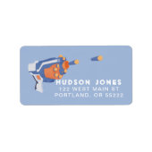 Foam dart gun custom design ラベル (正面)