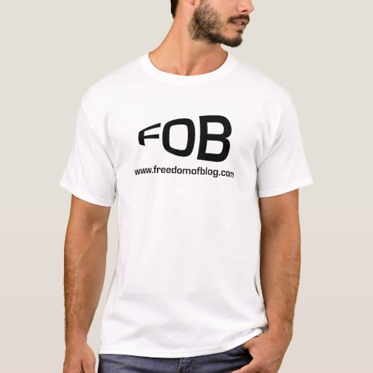 FOBの白のワイシャツ Tシャツ (正面)
