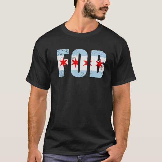 FOBシカゴ国旗 Tシャツ (正面)