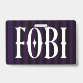 FOBI  -  Inclusionophobia  -  Being Included  -  S バッジ (裏面)