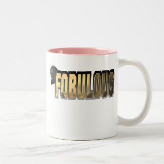 Fobulousの金ゴールド ツートーンマグカップ