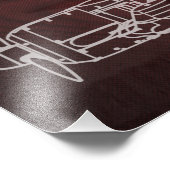 Focke-Wulf Fw 190ブループリント フォトプリント (角)