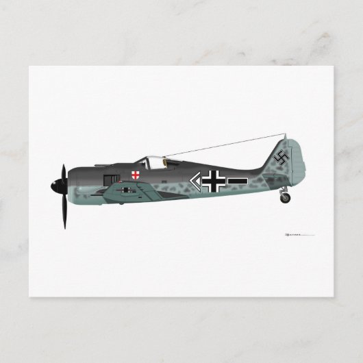 Focke-Wulf FW-190 ポストカード (正面)