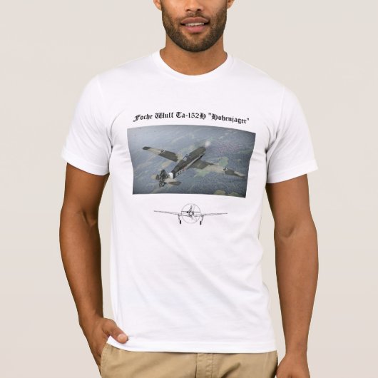 Focke Wulf Ta152H Tシャツ (正面)