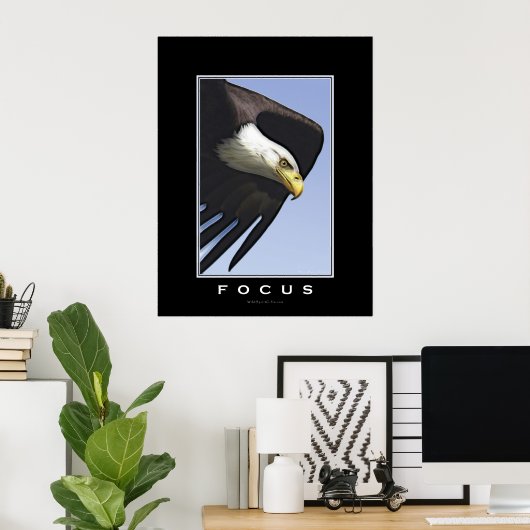 FOCUSの巨大なやる気を起こさせるアートポスター ポスター (ホームオフィス)