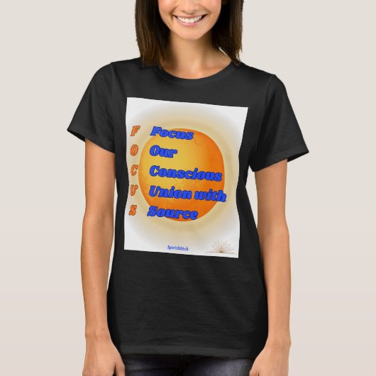 FOCUS頭字語感動的Women's T-Shirt Tシャツ (正面)