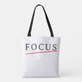 FOCUS ミニマリスト モチベーショナルTシャツ - クリーンモード トートバッグ (裏面)