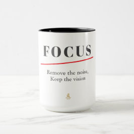 FOCUS ミニマリスト モチベーション — クリーンモード マグカップ