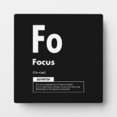 FOCUS – 成功の要素 – やる気を起こさせる フォトプラーク (正面)