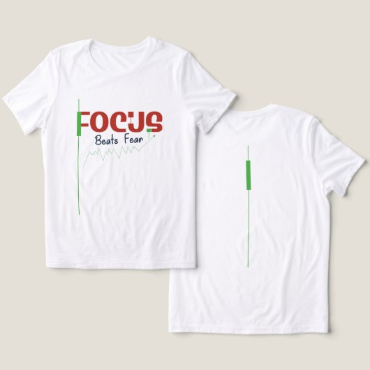 Focus Beats Fear – Trading Discipline Motivation トライブレンドＴシャツ (デザイン正面&裏面)