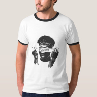Focus Blindfold Motivational Street Art Illustrati Tシャツ
