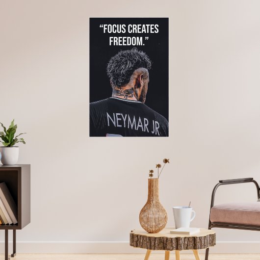 Focus Creates Freedom Motivation Poster ポスター (リビング3)