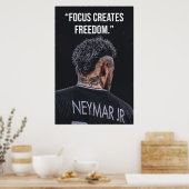 Focus Creates Freedom Motivation Poster ポスター (キッチン)