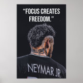 Focus Creates Freedom Motivation Poster ポスター (正面)