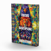 Focus Discipline Execution Eagle Lion Wolf Motivat フォトブロック (右)