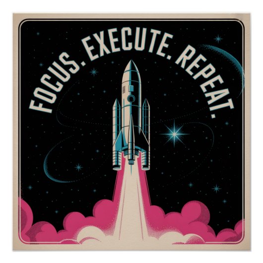 Focus. Execute. Repeat ポスター (正面)