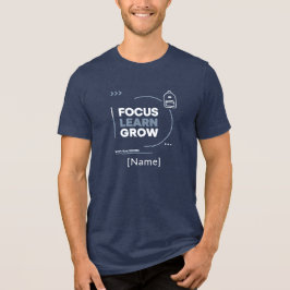 Focus Learn Grow / Motivación y Éxito Escolar トライブレンドTシャツ
